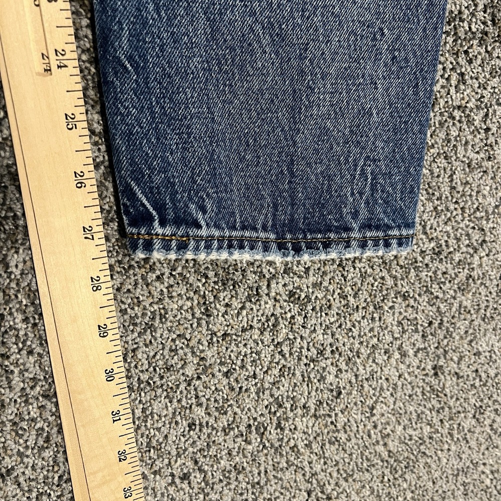 American Eagle Jeans Mens 28x28 Blue Straight Medium Wash Preppy Stretch Denim - Picture 9 of 12